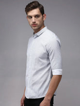 Men White Printed Casual Shirt-HITECKPRINT-1385-White